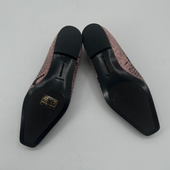 Marion Parke Caroline Snakeskin Embossed Leather Loafer in Pink Python - Size 6 - Picture 7 of 9